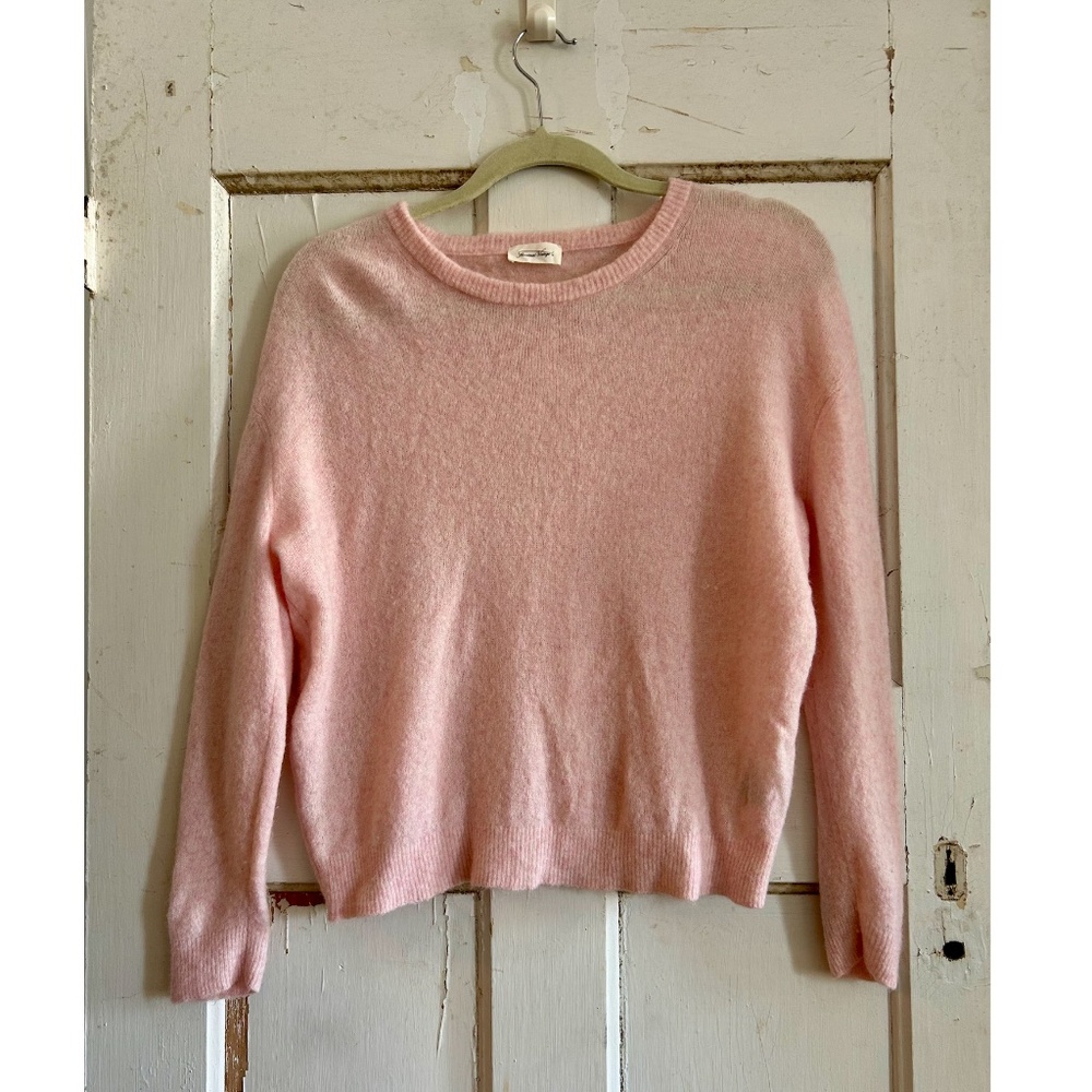 American Vintage Official Blush Pink Crew Neck Sweater - Size Small